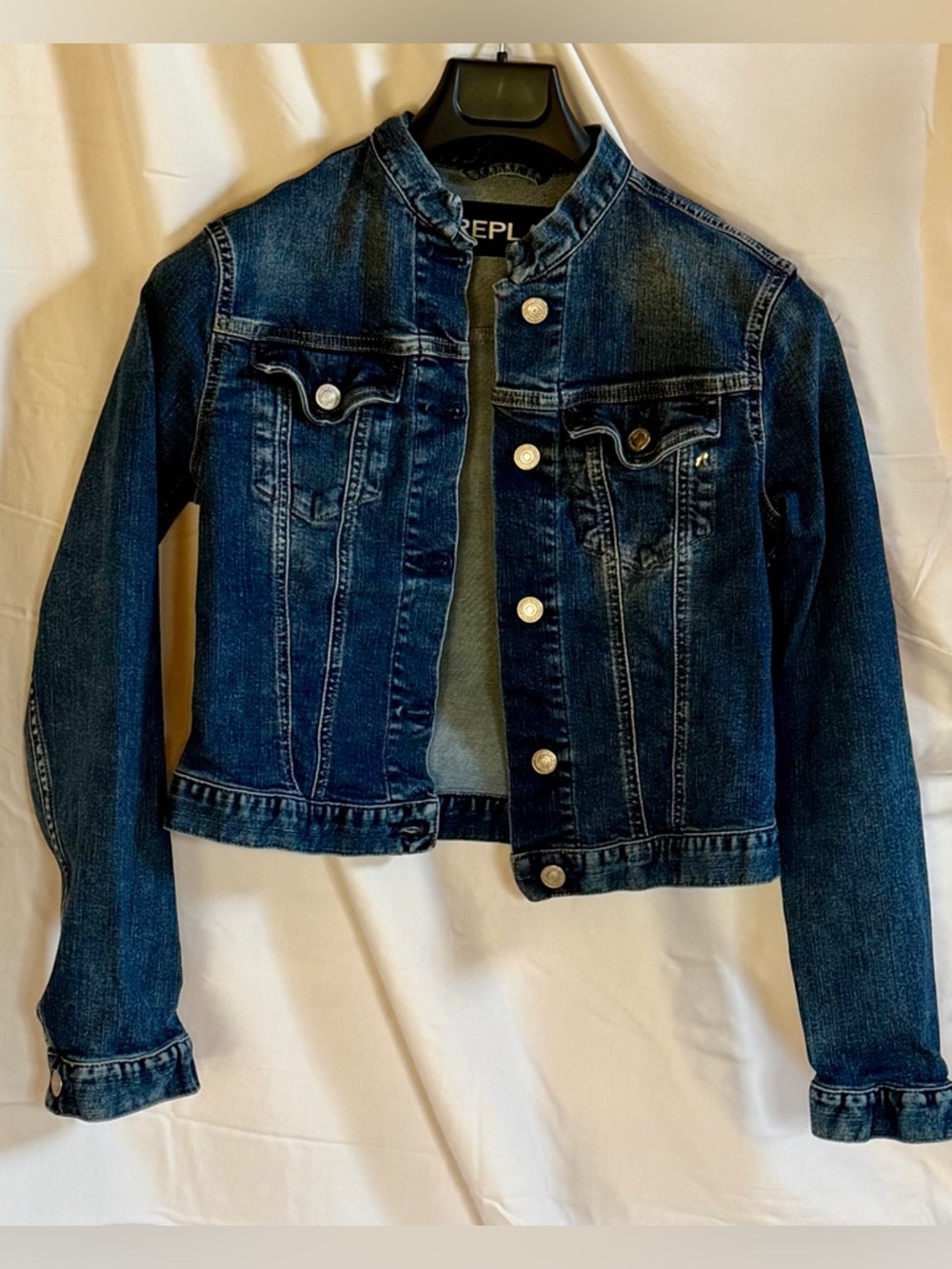 Replay Dark Blue Denim Jacket